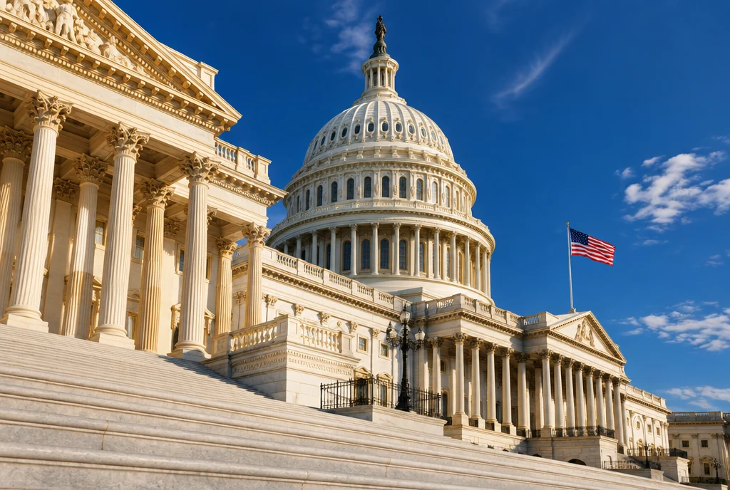Concept image of the U.S. Capitol in morning light